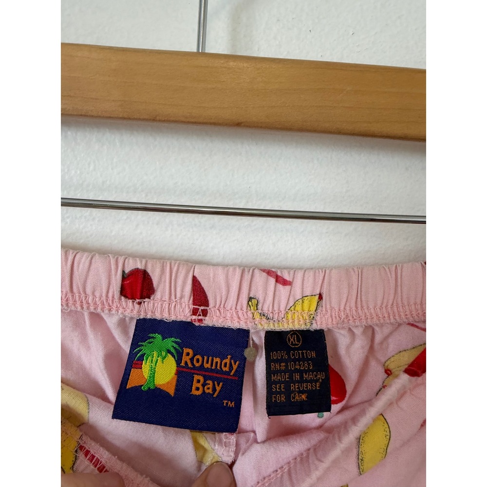 Vintage Y2K Roundy Bay Apples & Bananas Pajama Pants – Size XL – GUC - Picture 2 of 3